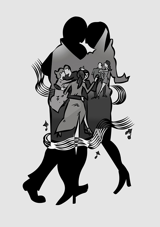 ilustración baile