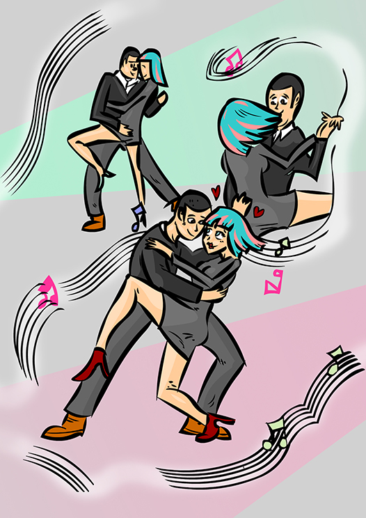 Ilustracion de tango
